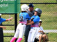 Heat Baseball Pink 12U vs. East Fishkill Patriots Blue 12U (Yorktown Athletic Club 4th of July Semifinal), 220 images